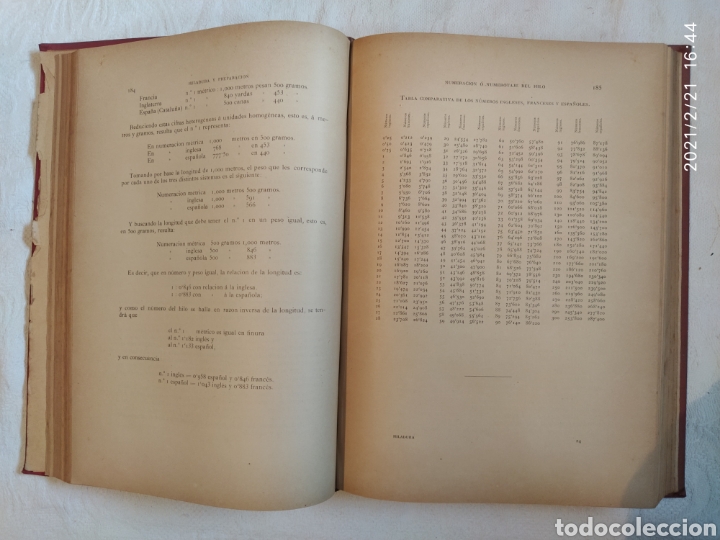 Libros antiguos: HILADURA Y TISAJE - Foto 3