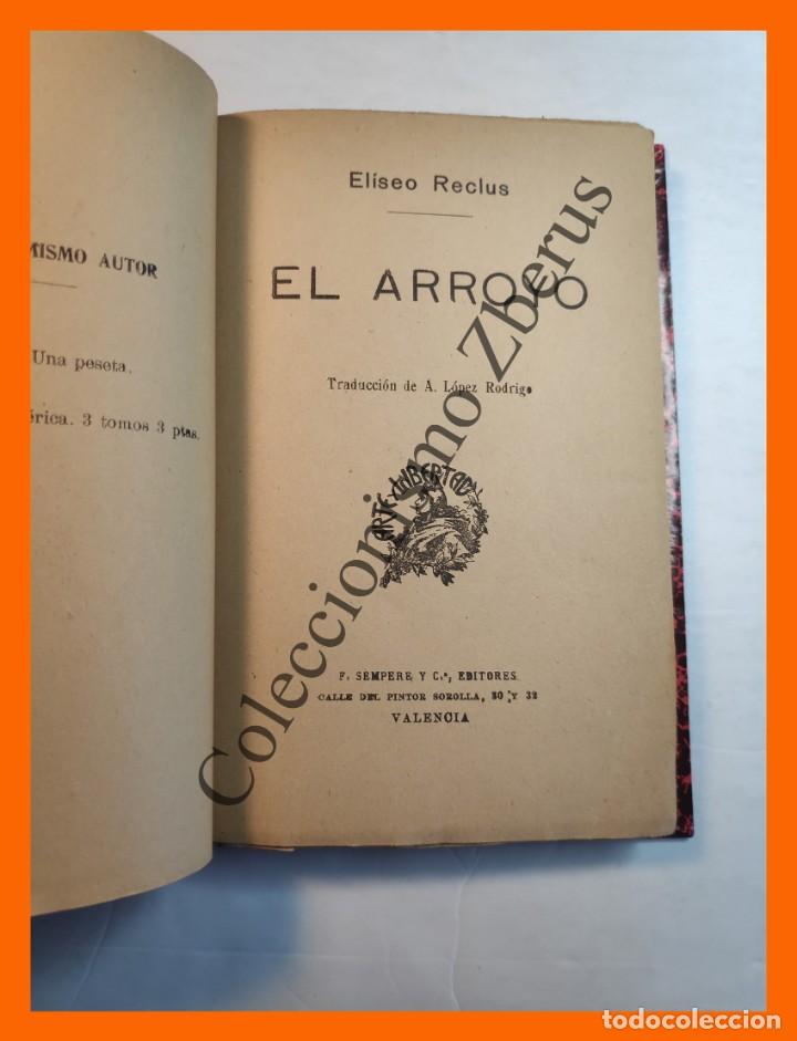 Libros antiguos: El Arroyo - Eliseo Reclus - Foto 2