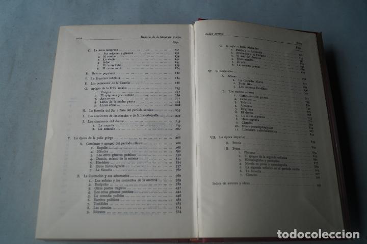 Libros antiguos: HISTORIA DE LA LITERATURA GRIEGA, ALBIN LESKY - Foto 4 - 243577520