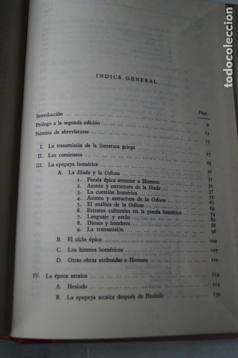 Libros antiguos: HISTORIA DE LA LITERATURA GRIEGA, ALBIN LESKY - Foto 5 - 243577520