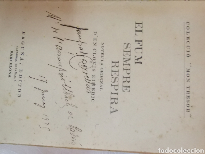 Libros antiguos: Libro El fum sempre respira de Clovis Emeric - Foto 3