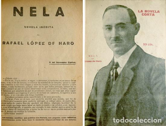 Libros antiguos: L&Oacute;PEZ DE HARO, Rafael. Nela. Novela. 1920. - Foto 1