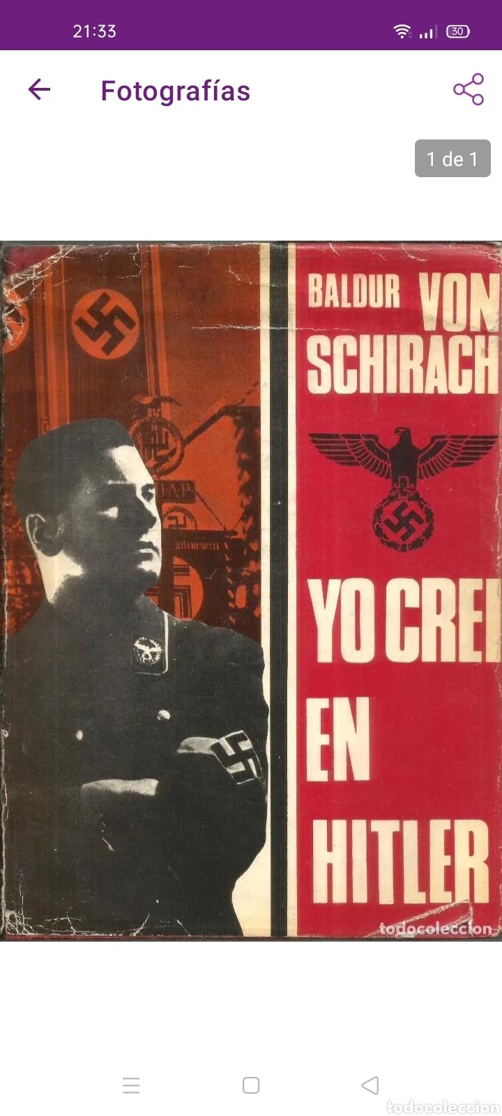 Libros antiguos: Libro yo cre&iacute; en Hitler - Foto 1
