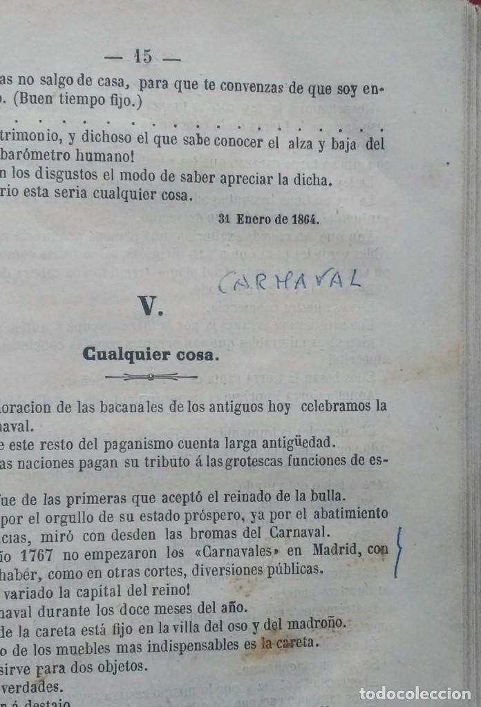 Libros antiguos: CUALQUIER COSA - I Y II - TINILLO - 1865. - Foto 6
