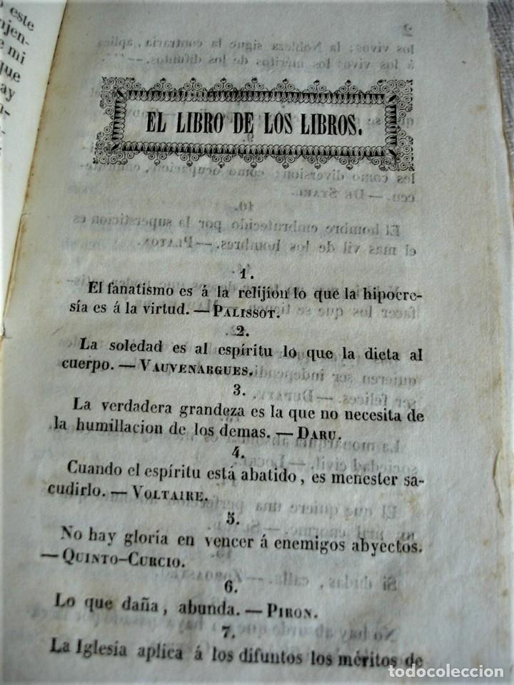 Libros antiguos: El libro de los libros o ramillete de m&aacute;ximas - Foto 4