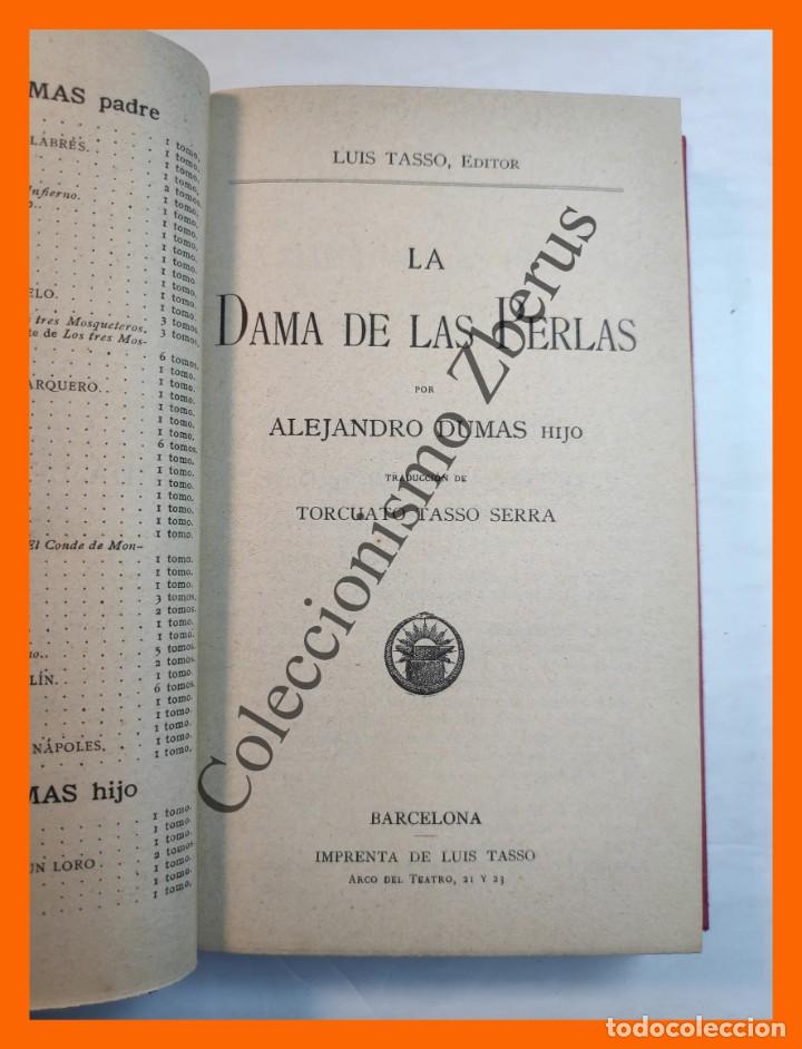 Libros antiguos: La Dama de las Perlas - Alejandro Dumas (hijo) - Foto 3