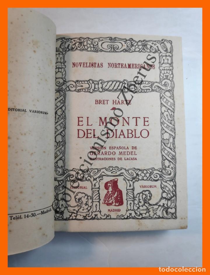 Libros antiguos: El Monte del Diablo - Bret Harte - Foto 3