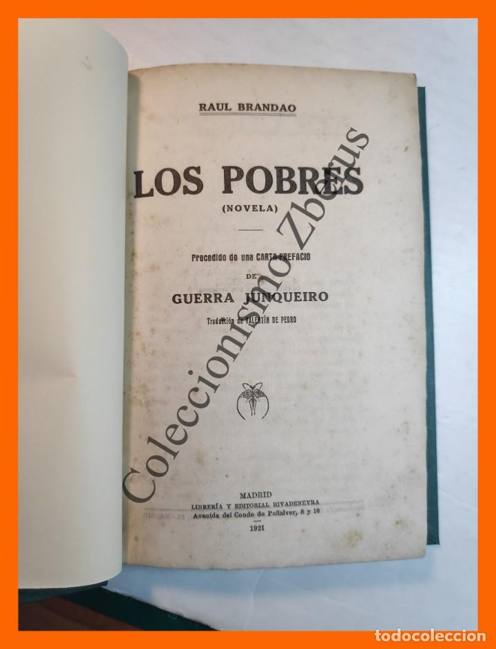 Libros antiguos: Los pobres (novela) - Raul Brandao - Foto 3