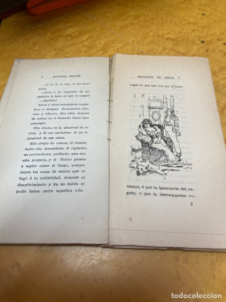 Libros antiguos: TRAGEDIA DE CELOS - EURGENIO SELLES - BIBLIOTECA MIGNON 1910 - Foto 3