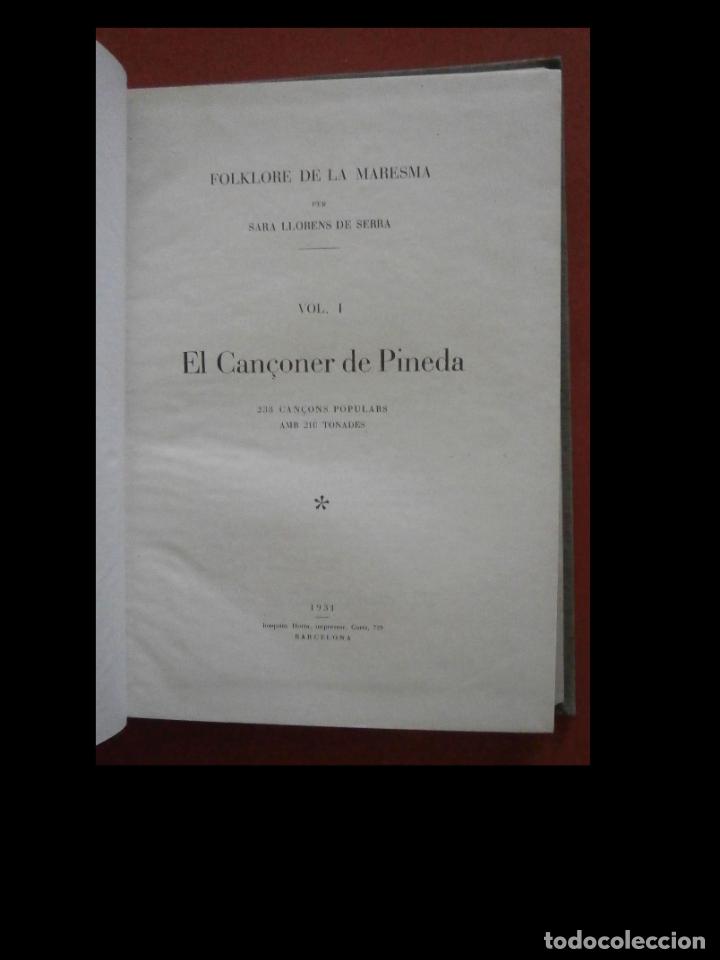 Libros antiguos: El can&ccedil;oner de Pineda. Sara Llorens de Serra - Foto 2