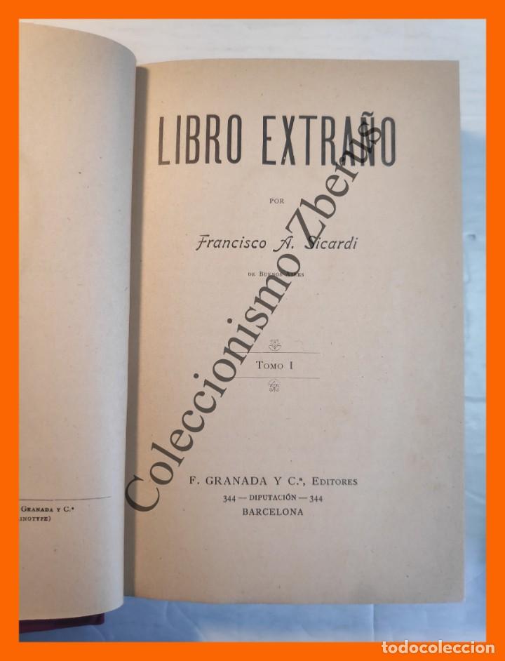 Libros antiguos: Libro Extra&ntilde;o.- 2 Tomos - Francisco A. Sicardi - Foto 2