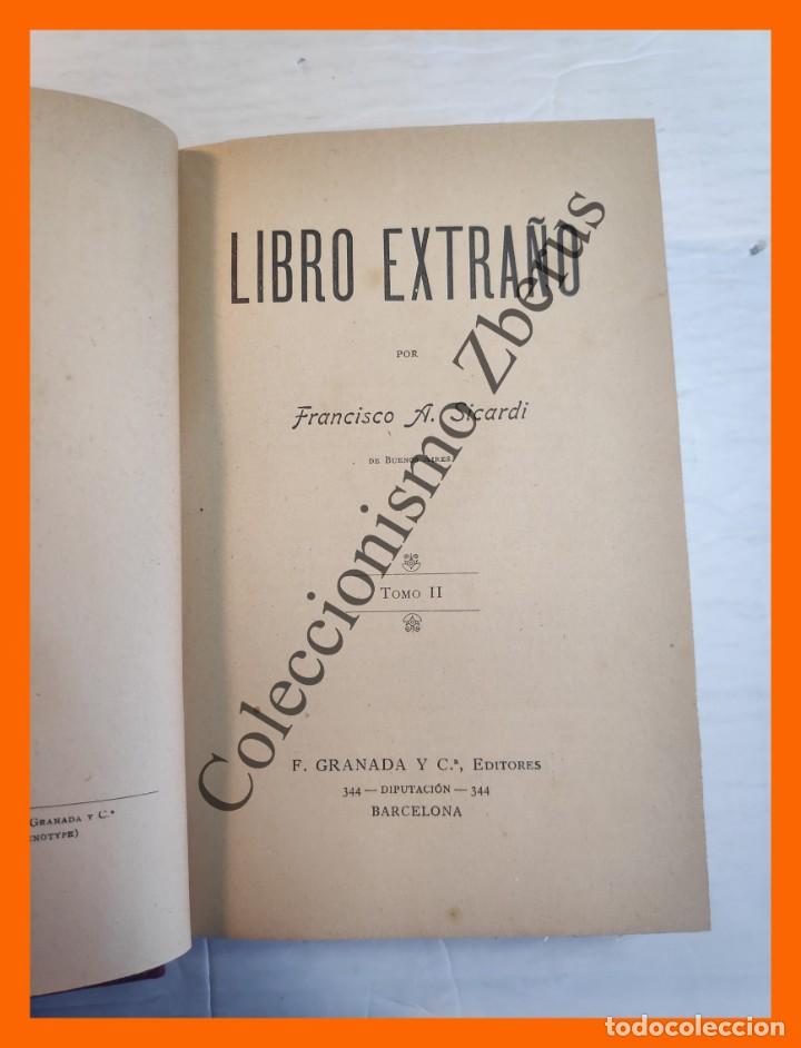 Libros antiguos: Libro Extra&ntilde;o.- 2 Tomos - Francisco A. Sicardi - Foto 3