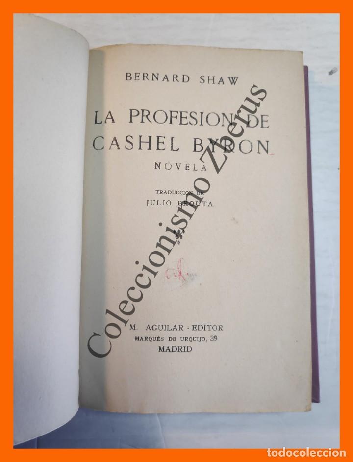 Libros antiguos: La profesion de Cashel Byron - Bernard Shaw - Foto 3
