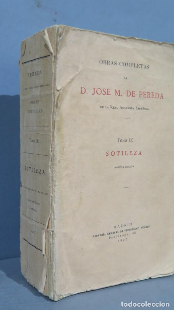 Libros antiguos: 1927.- SOTILEZA. JOSE M. DE PEREDA - Foto 2
