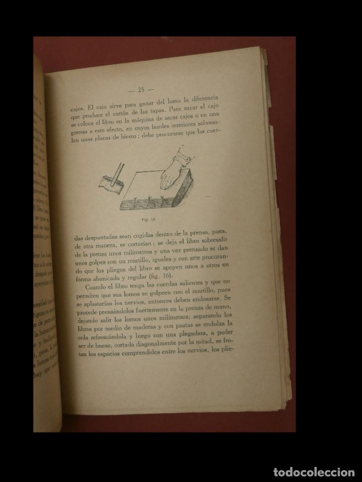 Libros antiguos: Manuel del encuadernador. Ignacio Lacuesta - Foto 3
