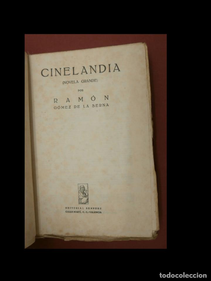 Libros antiguos: Cinelandia. Novela. Ram&oacute;n G&oacute;mez de la Serna - Foto 4