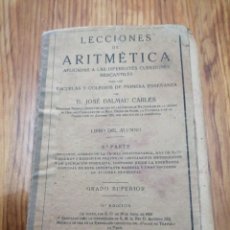 Libros antiguos: LIBRO AÑO 1928 LECCIONES DE ARITMÉTICA MERCANTIL JOSÉ DAMAU CARLES GERONA. Lote 245157310