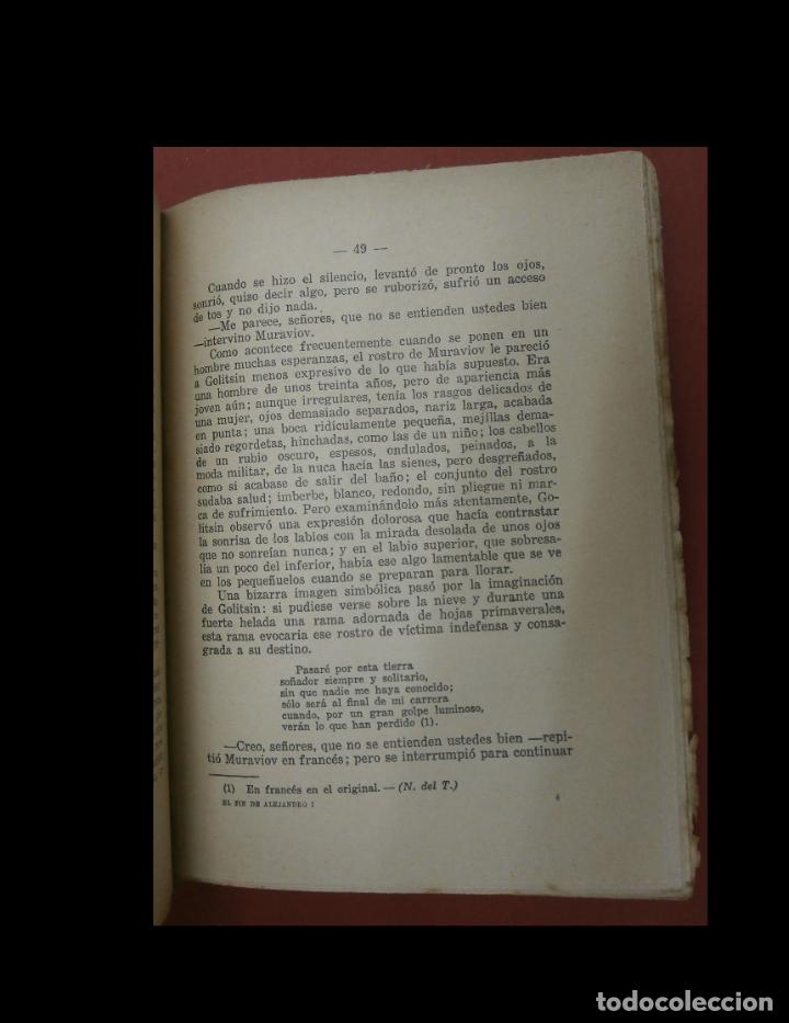 Libros antiguos: El fin de Alejandro I. Dimitri Merejkovsky - Foto 3