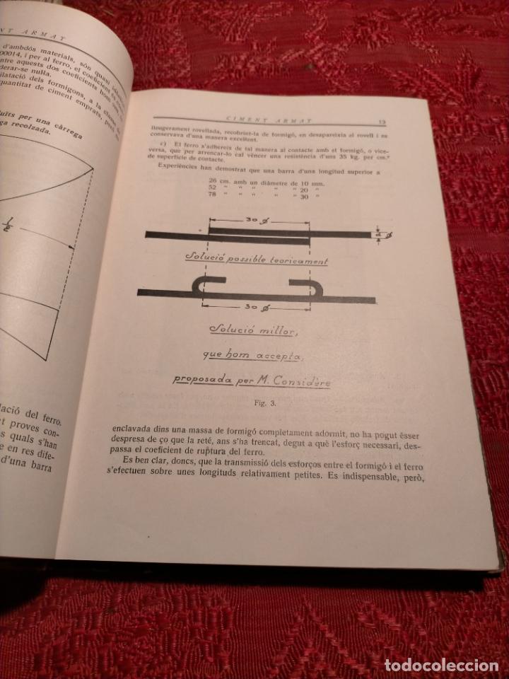 Libros antiguos: MANUAL TE&Ograve;RICO - PR&Agrave;CTIC PER A LA DETERMINACI&Oacute; DELEMENTS EN CIMENT ARMAT 1934 BARCELONA S.CRIVILL&Eacute;S - Foto 3