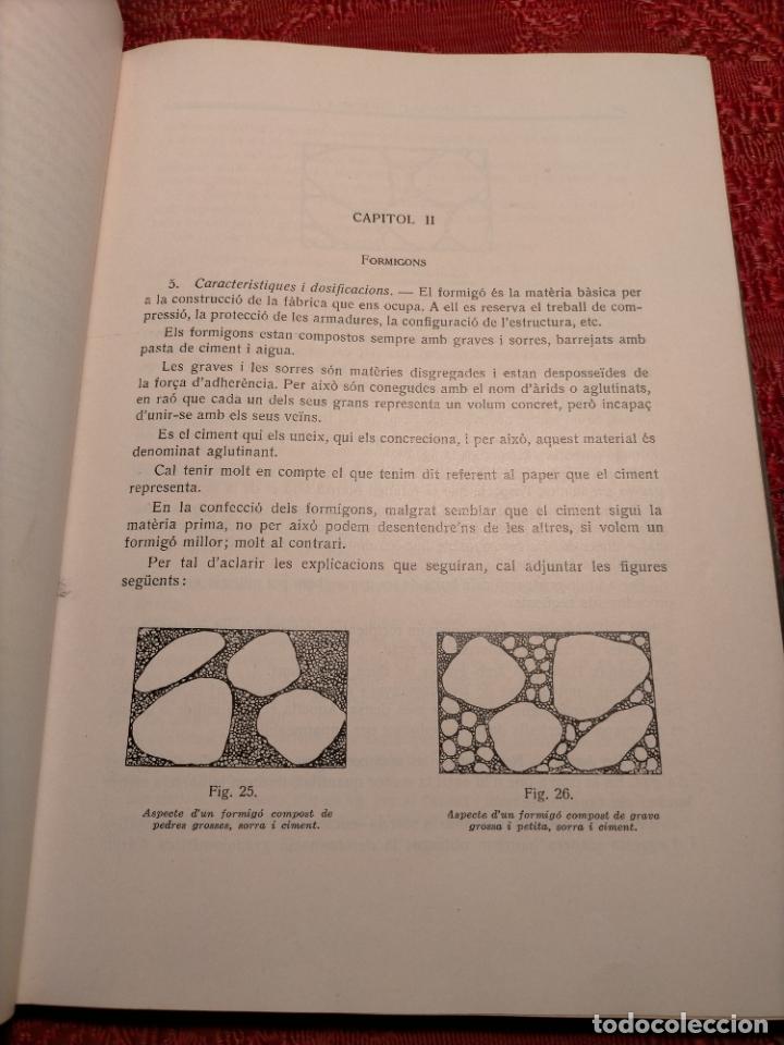 Libros antiguos: MANUAL TE&Ograve;RICO - PR&Agrave;CTIC PER A LA DETERMINACI&Oacute; DELEMENTS EN CIMENT ARMAT 1934 BARCELONA S.CRIVILL&Eacute;S - Foto 4