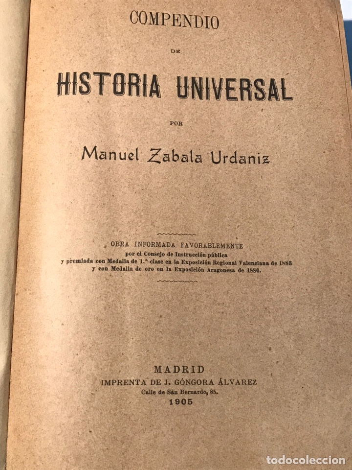 Libros antiguos: Historia Universal Zabala - Foto 3