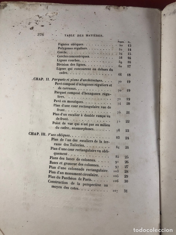 Libros antiguos: PARIS. TRAIT&Eacute; DE PERSPECTIVE PAR J. ADHEMAR. 1846 - Foto 4