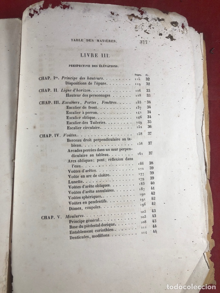 Libros antiguos: PARIS. TRAIT&Eacute; DE PERSPECTIVE PAR J. ADHEMAR. 1846 - Foto 5
