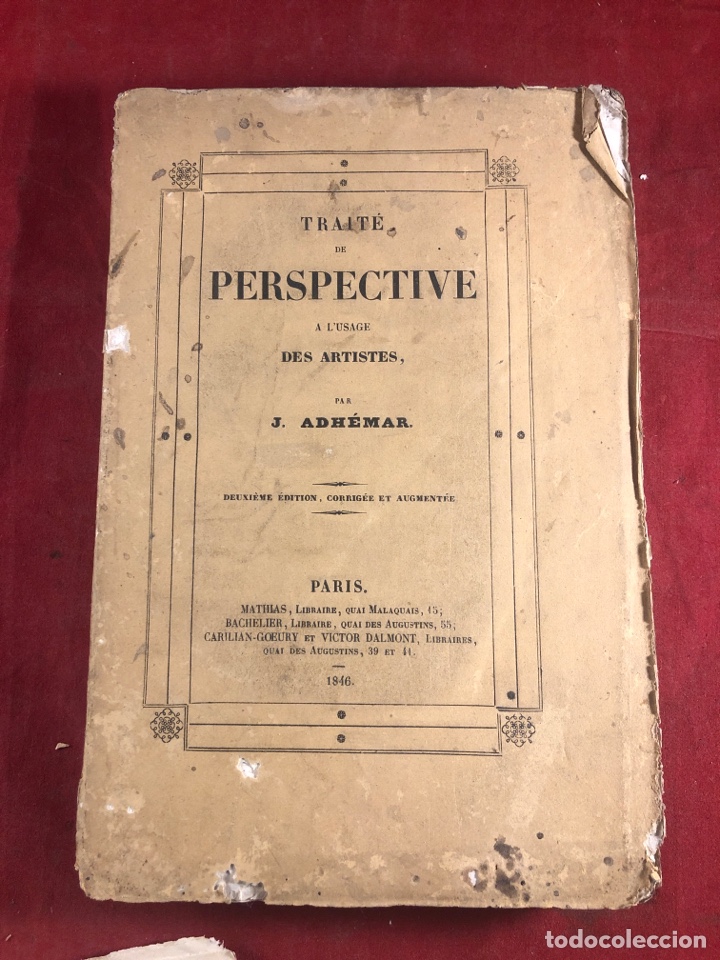Libros antiguos: PARIS. TRAIT&Eacute; DE PERSPECTIVE PAR J. ADHEMAR. 1846 - Foto 1