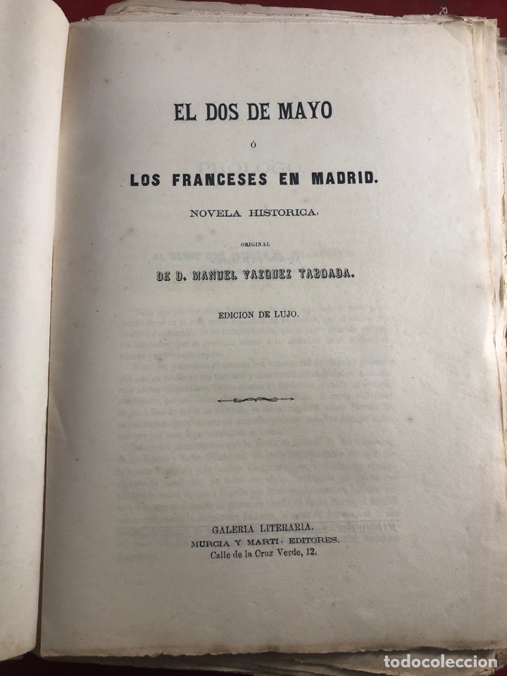 Libros antiguos: EL DOS DE MAYO O LOS FRANCESES EN MADRID - Foto 4