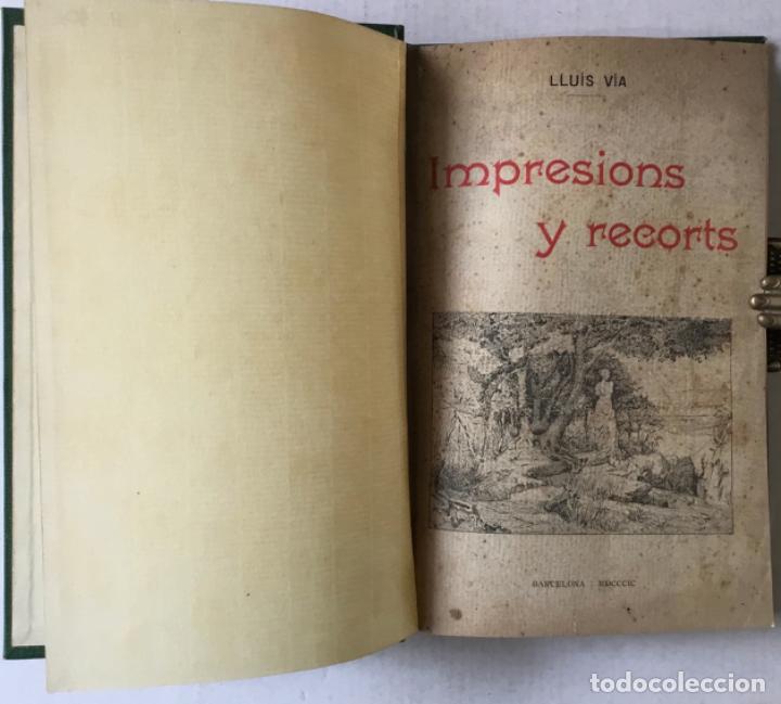 Libros antiguos: IMPRESIONS Y RECORTS. - V&Iacute;A, Llu&iacute;s. - Foto 1