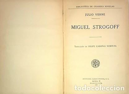 Libros antiguos: JULIO VERNE ... MIGUEL STROGOFF ... 1933 - Foto 2