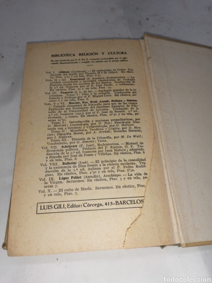 Libros antiguos: Compendio historia de la filosof&iacute;a - Foto 3