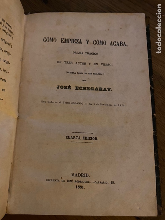 Libros antiguos: Como Empieza y como Acaba - Foto 4