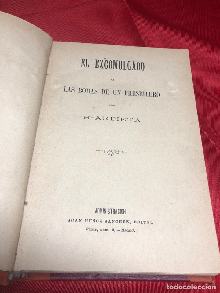 Libros antiguos: El excomulgado o las bodas de un presbitero - Foto 4