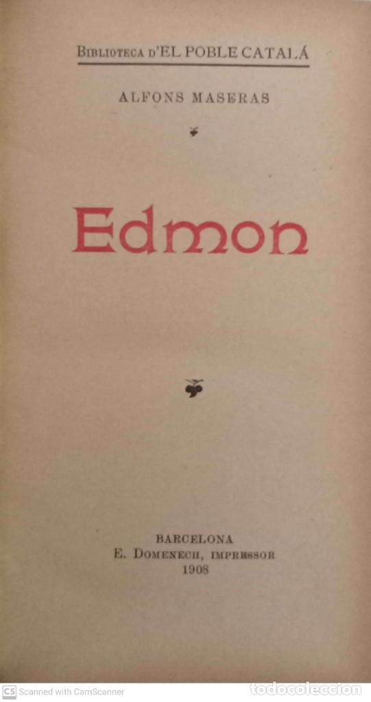 Libros antiguos: Edmon [Alfons Maseras] - Foto 2