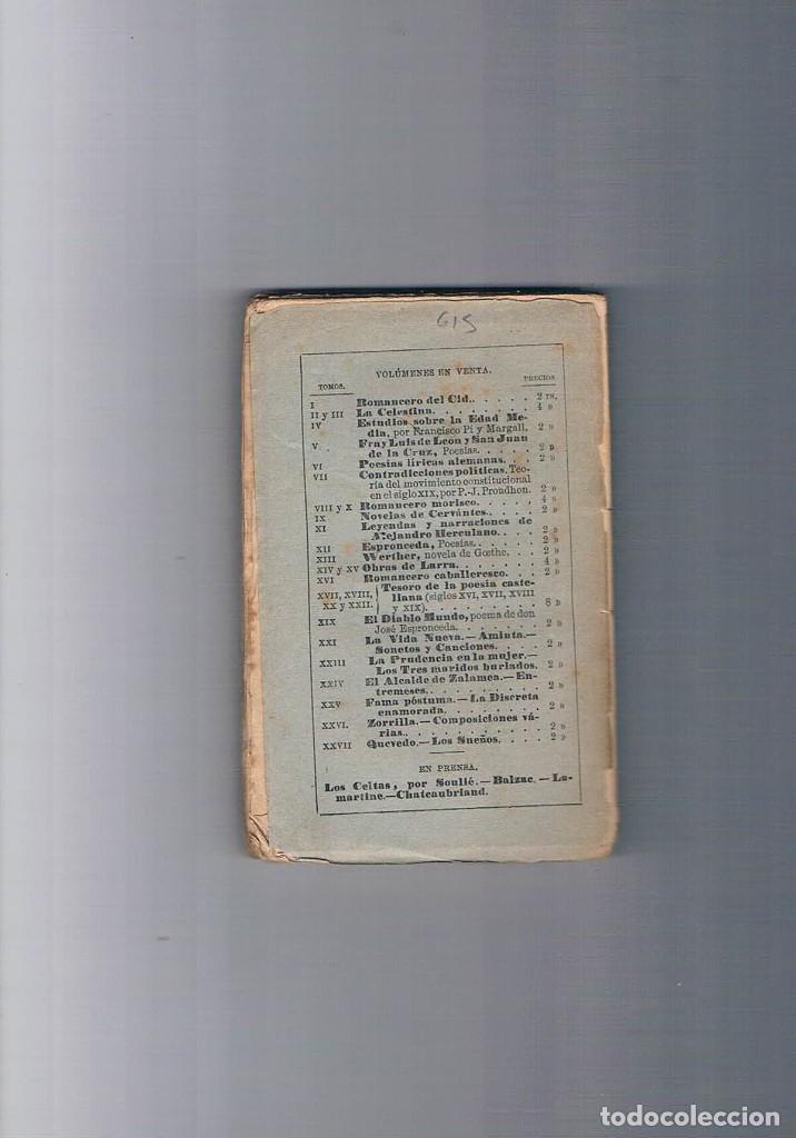 Libros antiguos: QUEVEDO LOS SUE&Ntilde;OS BIBLIOTECA UNIVERSAL 1876 **- - Foto 2