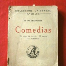 Libros antiguos: CERVANTES : COMEDIAS - EL TRATO DE ARGEL / EL CERCO DE NUMANCIA (CALPE, 1922). Lote 247005900