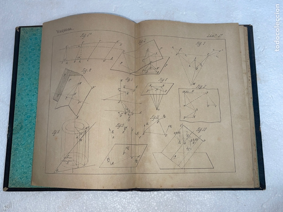 Livres anciens: Atlas con 37 l&aacute;minas de garcini clase de m&aacute;quinas