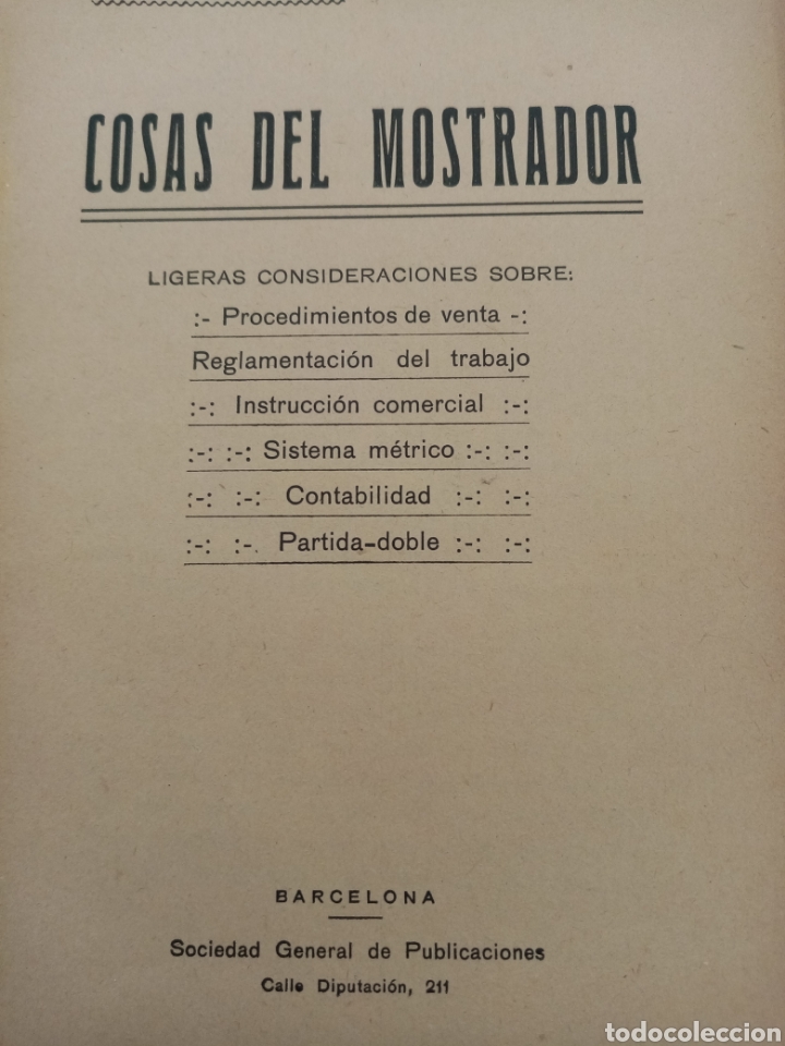 Libros antiguos: Cosas del, mostrador. De L. Pe&ntilde;aseto - Foto 4