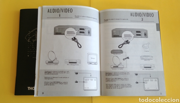 Libros antiguos: Dis manuales instrucciones video VHS Thomson - Foto 2