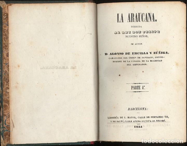 Libros antiguos: LA ARAUCANA - ERCILLA y Z&Uacute;&Ntilde;IGA, Alonso de - Foto 2