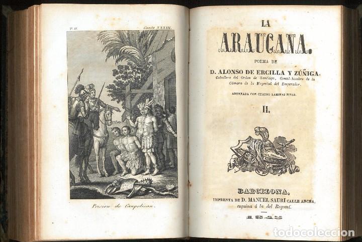 Libros antiguos: LA ARAUCANA - ERCILLA y Z&Uacute;&Ntilde;IGA, Alonso de - Foto 5