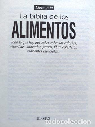 Libros antiguos: ANTIG&Uuml;O LIBRO - LA BIBLIA DE LOS ALIMENTOS - Foto 2