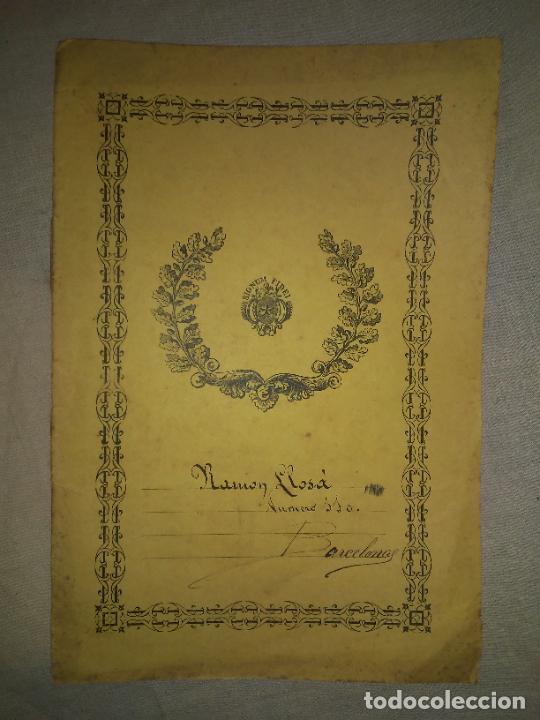 Antiquarische B&uuml;cher: ANTIGUO LIBRO MANUSCRITO HISTORICO - A&Ntilde;O 1850 - CALIGRAFIA.