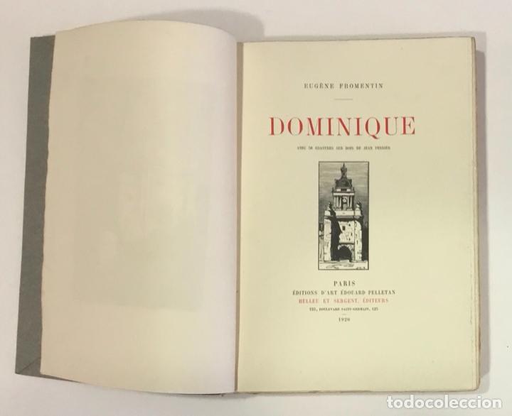 Libros antiguos: DOMINIQUE. FROMENTIN, Eug&egrave;ne. 1920 - Foto 2
