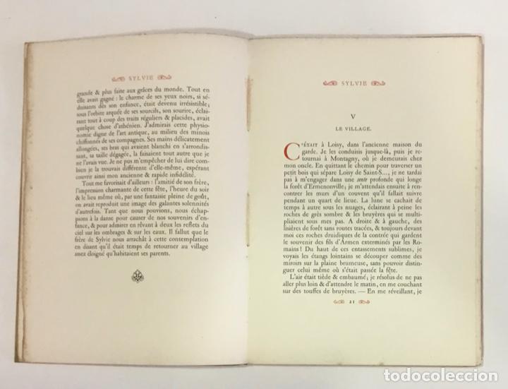 Libros antiguos: SYLVIE. LA MAIN ENCHANT&Eacute;E. NERVAL, G&eacute;rard de. 1924. - Foto 3