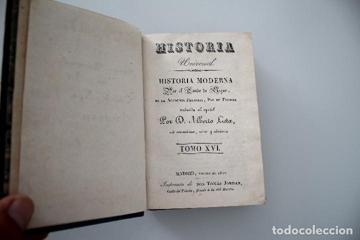 Antiquarische B&uuml;cher: HISTORIA UNIVERSAL HISTORIA MODERNA POR EL CONDE DE SEGUR MADRID 1832 TOMO XVI