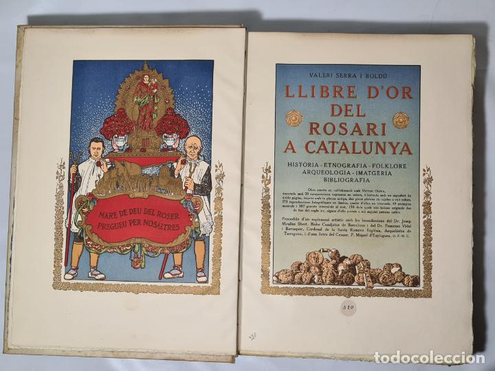 Libros antiguos: LIBRO EL LLIBRE DOR DEL ROSARI A CATALUNYA - Foto 9