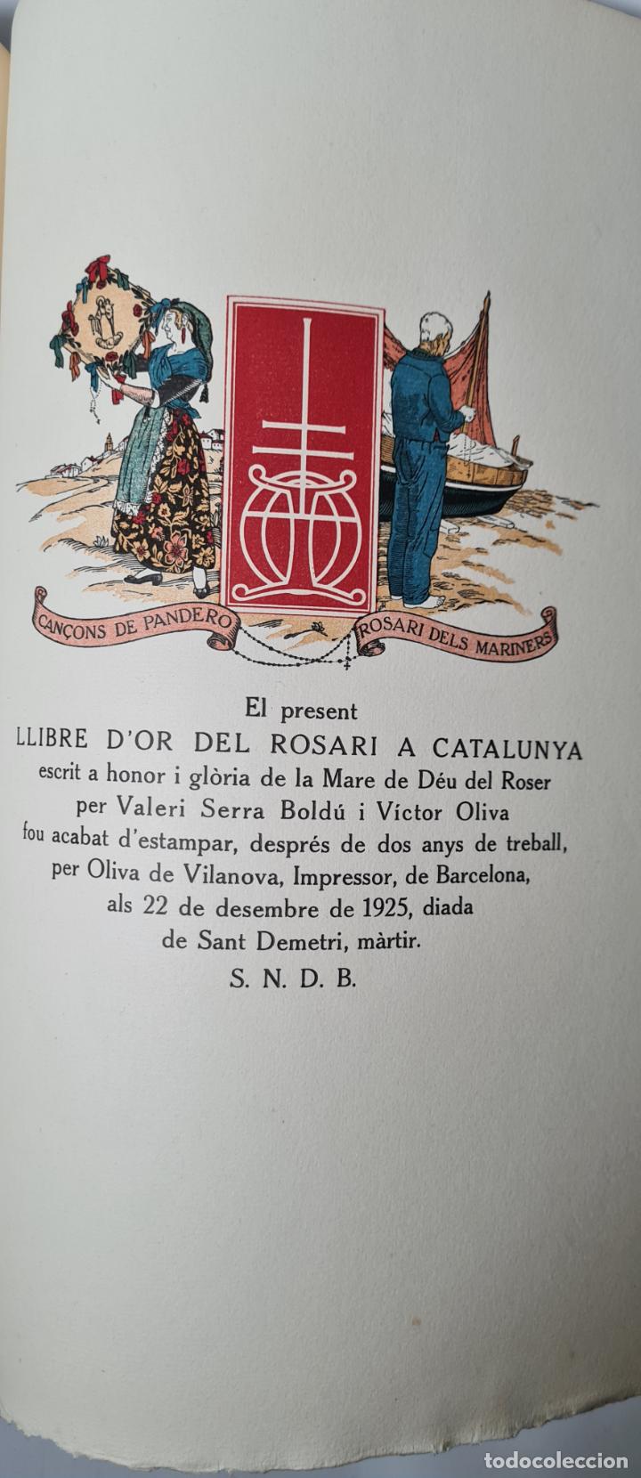 Libros antiguos: LIBRO EL LLIBRE DOR DEL ROSARI A CATALUNYA - Foto 19