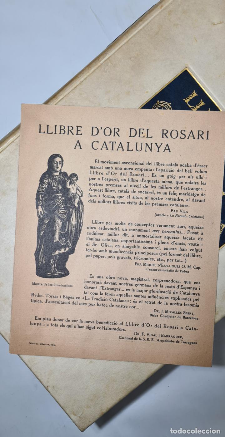 Libros antiguos: LIBRO EL LLIBRE DOR DEL ROSARI A CATALUNYA - Foto 20